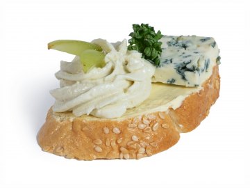 Mini chlebíček s modrým sýrem